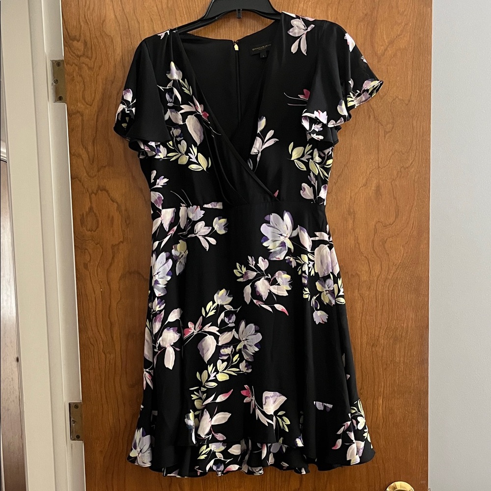 Floral Black Dress
